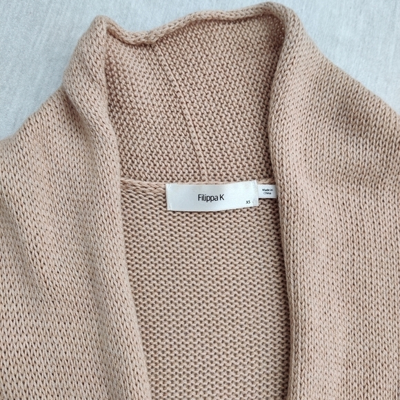 Tan colored one button cardigan - Picture 3 of 9